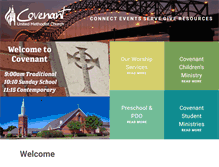 Tablet Screenshot of covenantumc.org